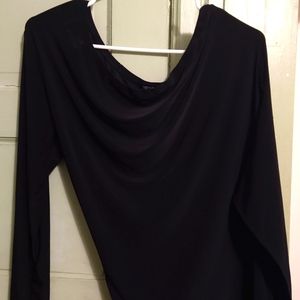 Black One Shoulder Bodysuit